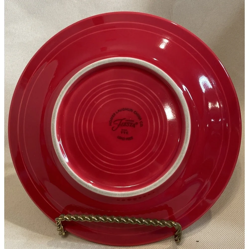 Fiestaware Scarlet Red Salad Dessert Plate Fiesta 7 1/4